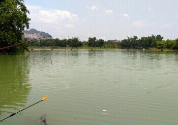 右江河谷六合河边